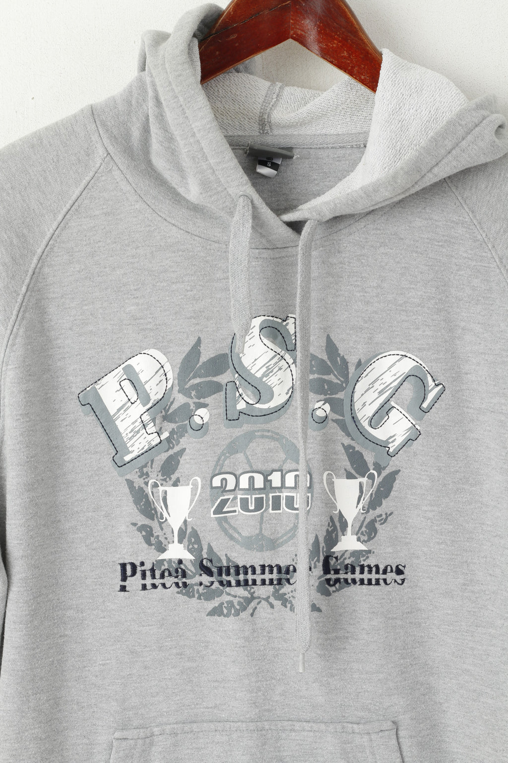 Felpa da uomo Umbro in cotone grigio Pitea Summer Games 2010 Sport Felpa con cappuccio