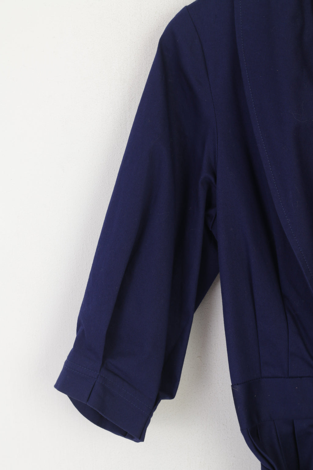 Ringspun Women 1 XS Coat Purple Cotton Harlequin Stunning Belted Designer Asymetric Top