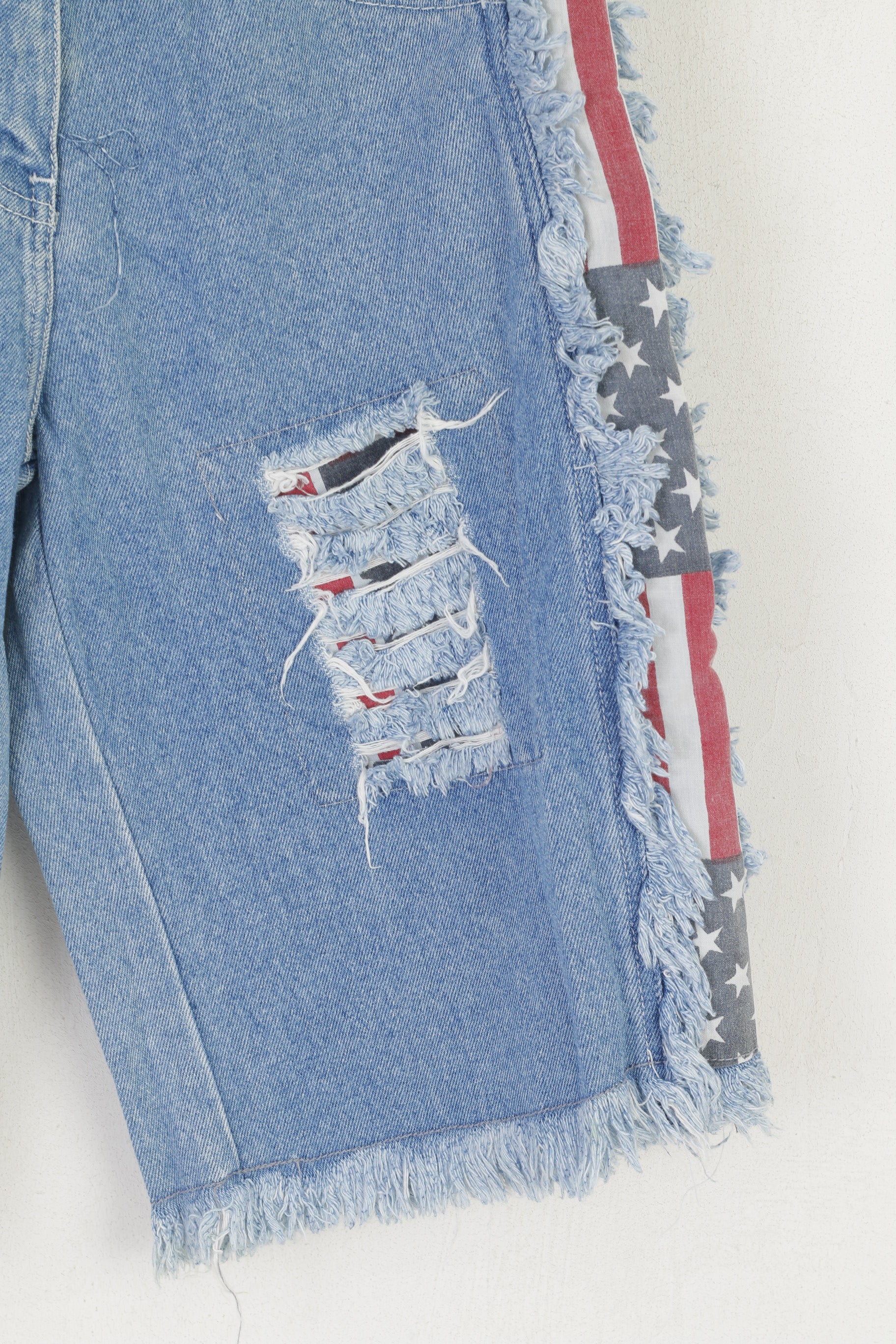 C&amp;A Jinglers Femmes 27 36 S Short Bleu Coton Capri Denim Pantalon Vintage