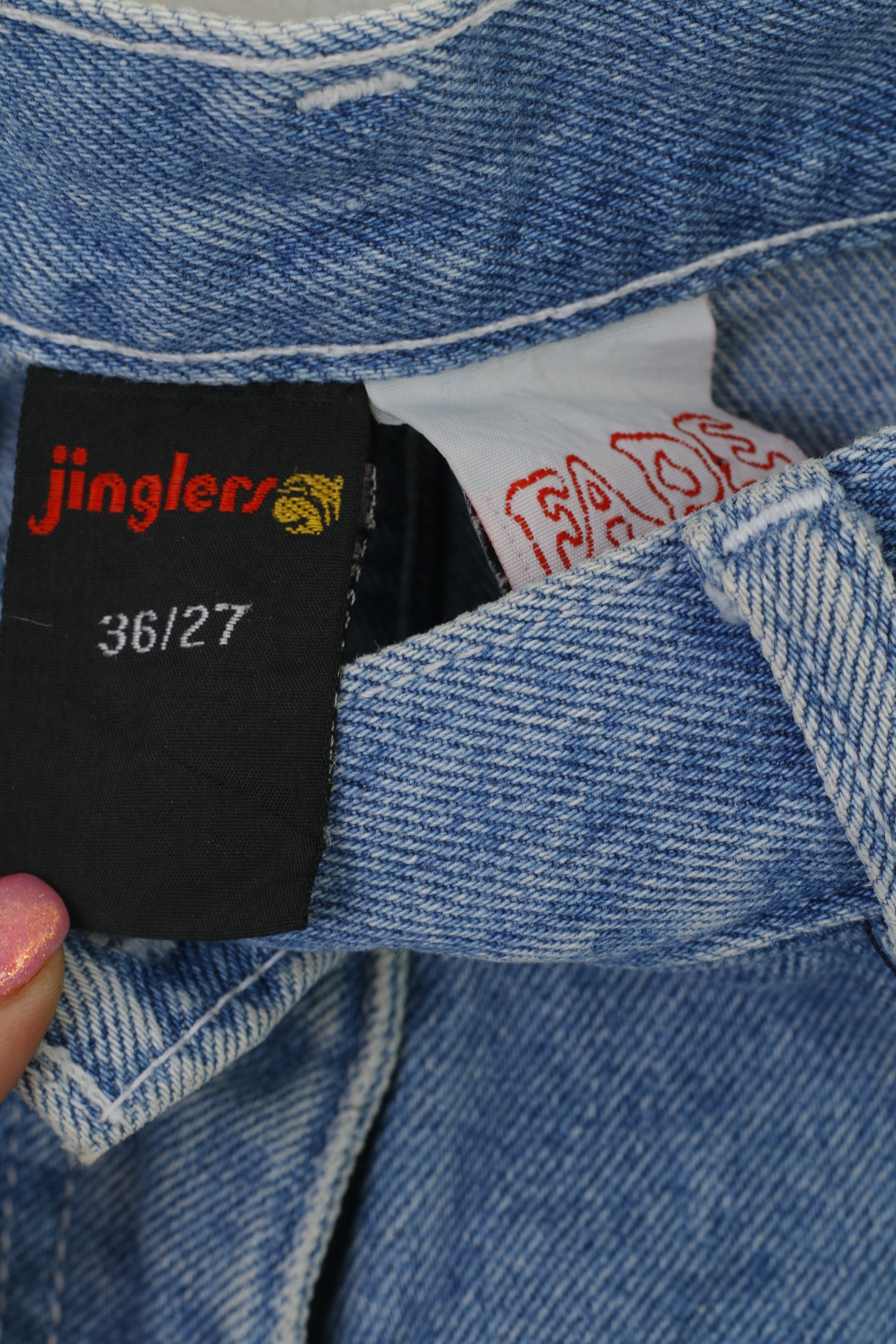 C&amp;A Jinglers Femmes 27 36 S Short Bleu Coton Capri Denim Pantalon Vintage