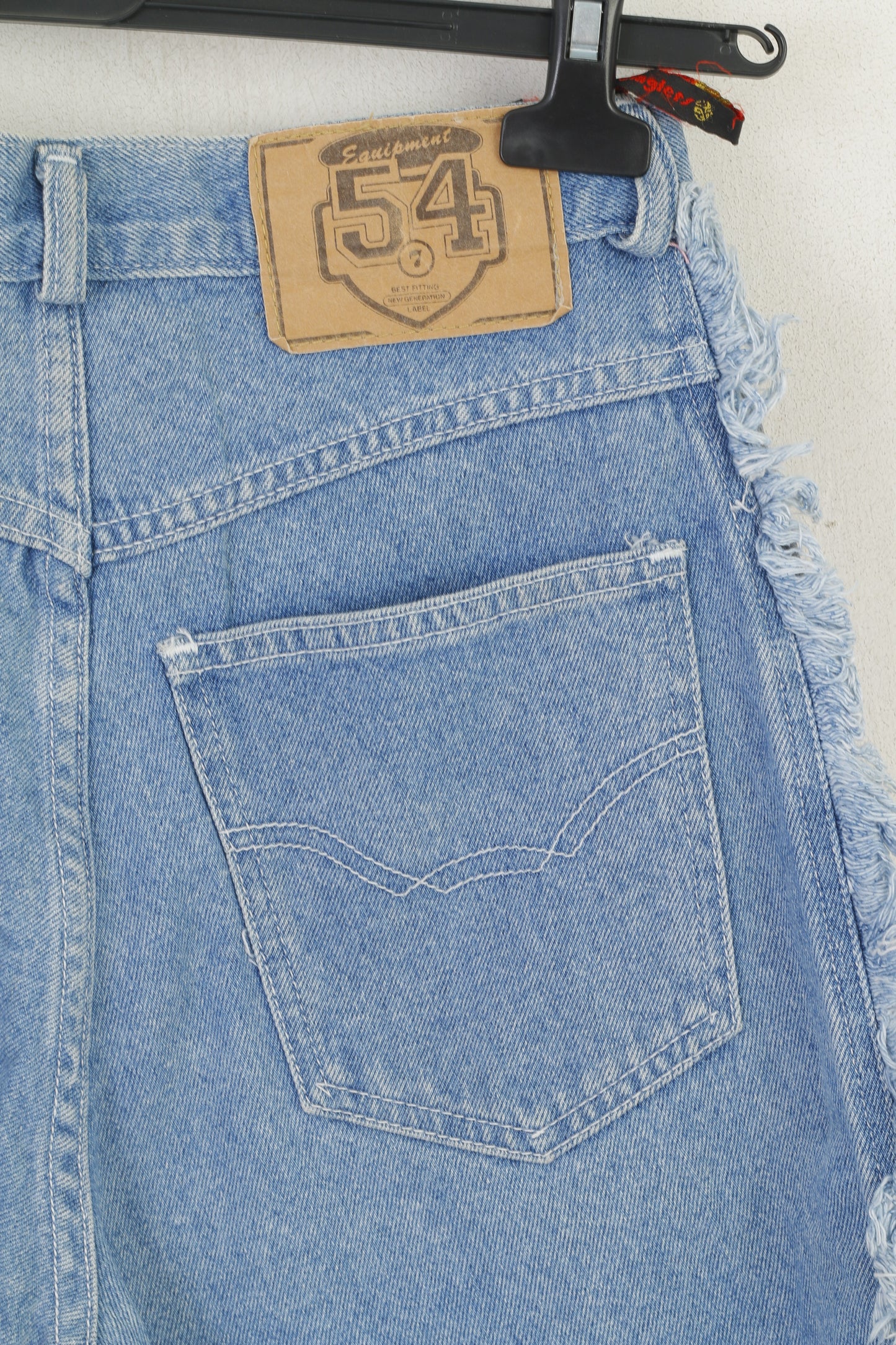 C&amp;A Jinglers Femmes 27 36 S Short Bleu Coton Capri Denim Pantalon Vintage