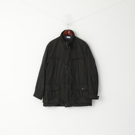 Pierre Cardin Paris Men 27 L Jacket Dark Brown Shiny Padded Military Casual Top