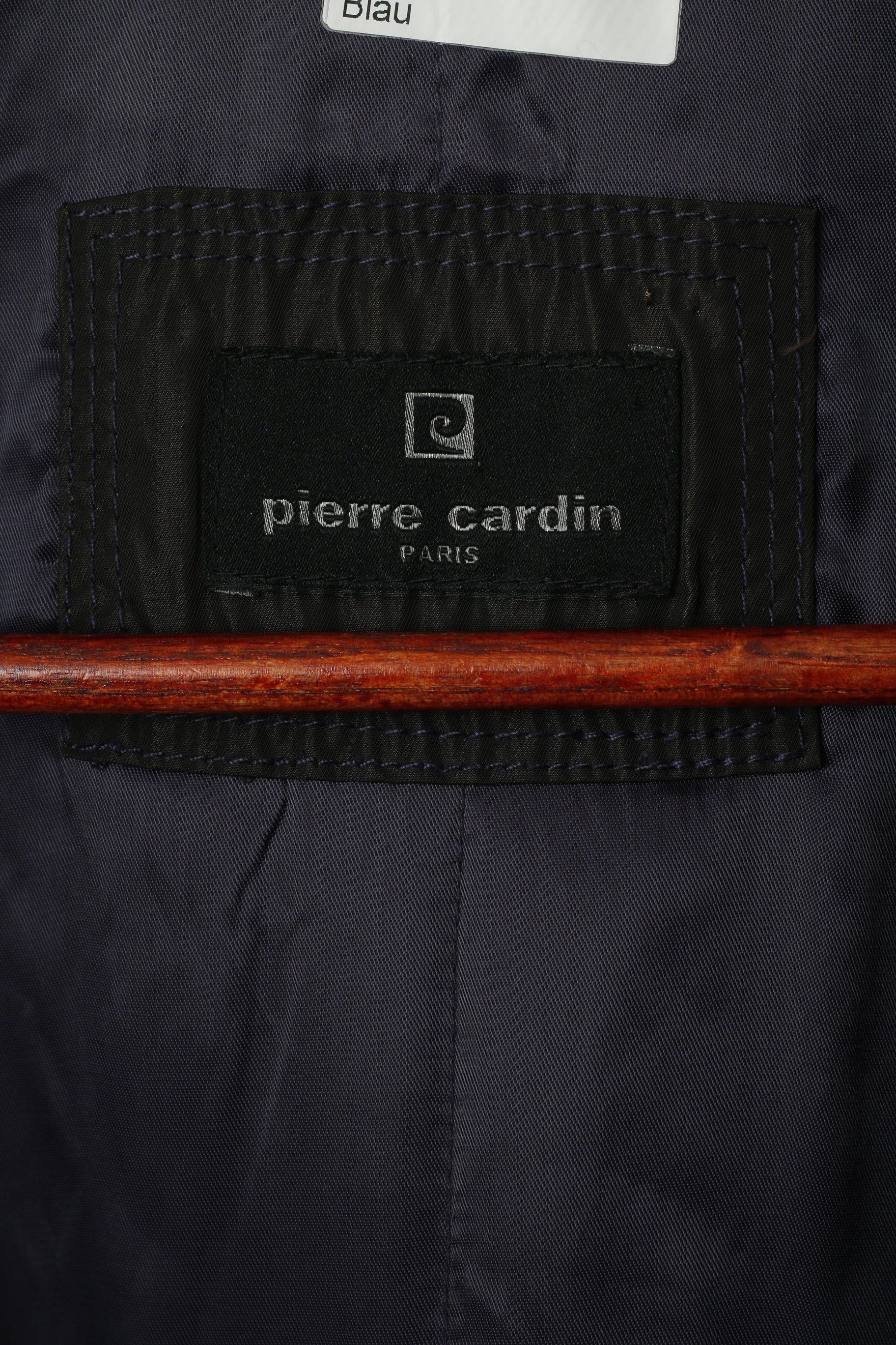 Pierre Cardin Paris Hommes 27 L Veste Marron Foncé Brillant Rembourré Militaire Casual Top