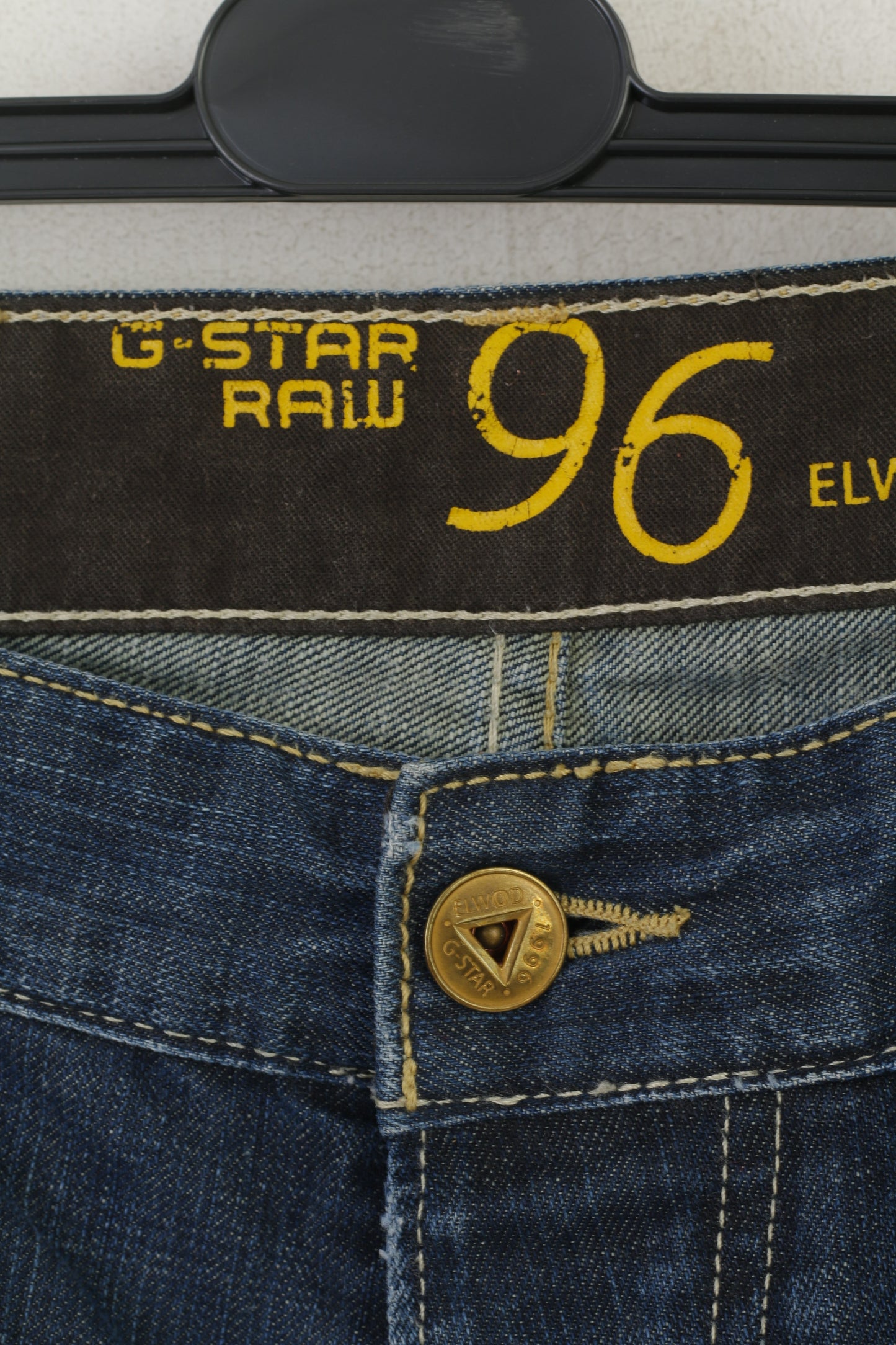 G-Star RAW Men 33 Jeans Trousers Navy Denim Cotton Elwood Loose 5620 Pants