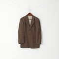 Hugo Boss Hommes 40 50 Blazer Marron Einstein Laine Look Mr Veste à Boutonnage Simple