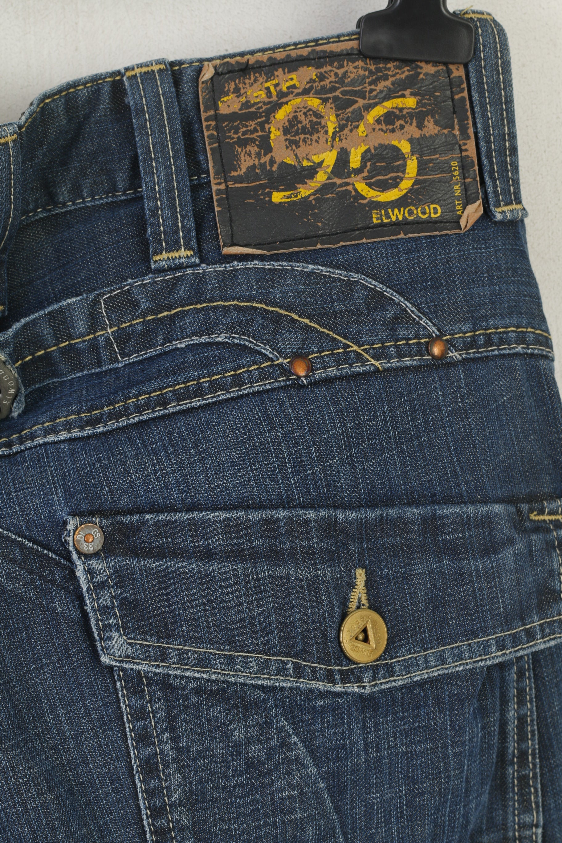 G-Star RAW Homme 33 Jeans Pantalon Marine Denim Coton Elwood Loose 5620 Pantalon