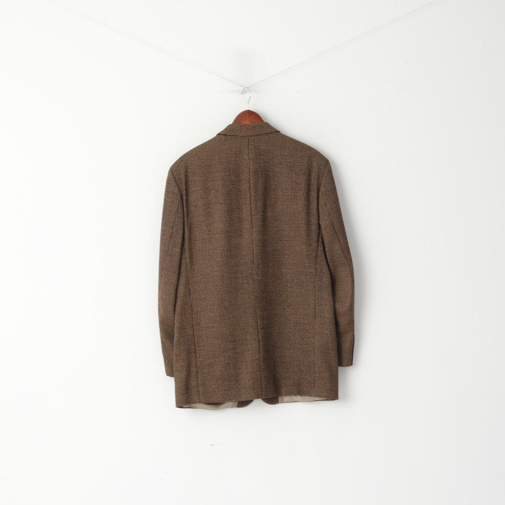 Hugo Boss Men 40 50 Blazer Brown Einstein Wool Look Mr Single Breasted Jacket