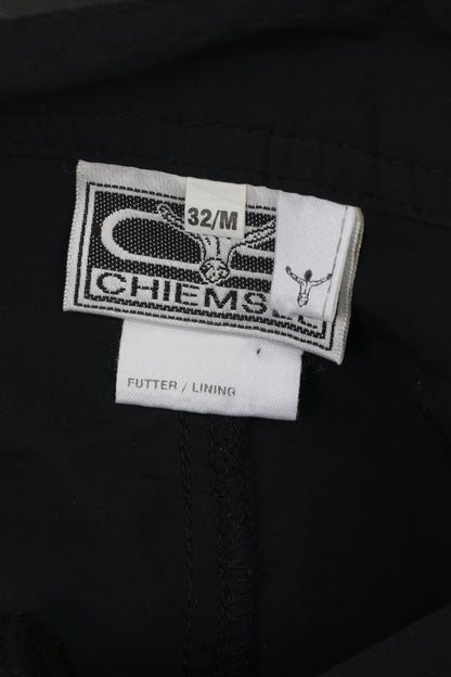 Chiemsee Homme 32 M Short Noir Nylon Imperméable Plage Été Bermuda