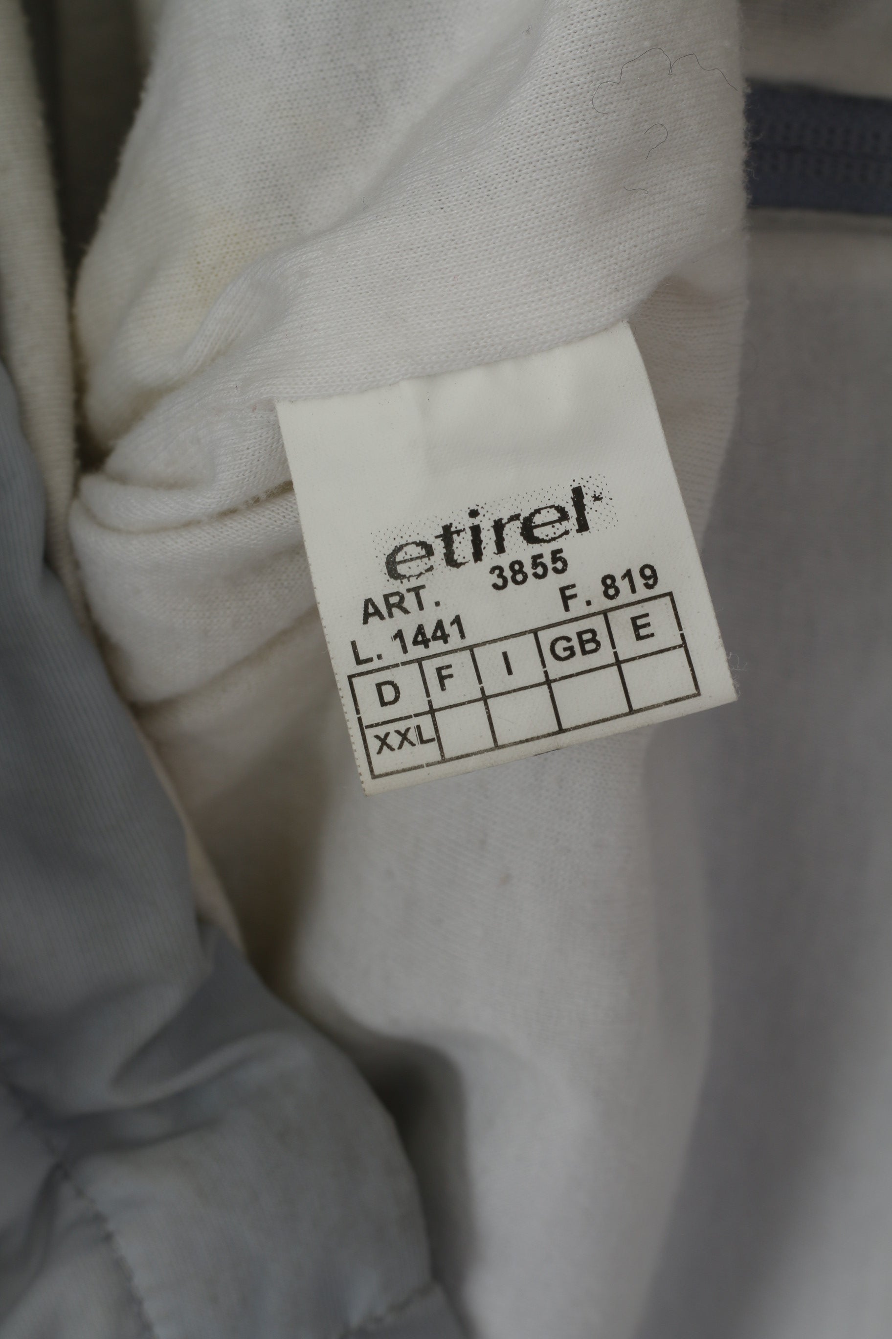 Etirel le style Sportif Men XXL Jacket Grey Pullover Sportswewar Lightweigt Top