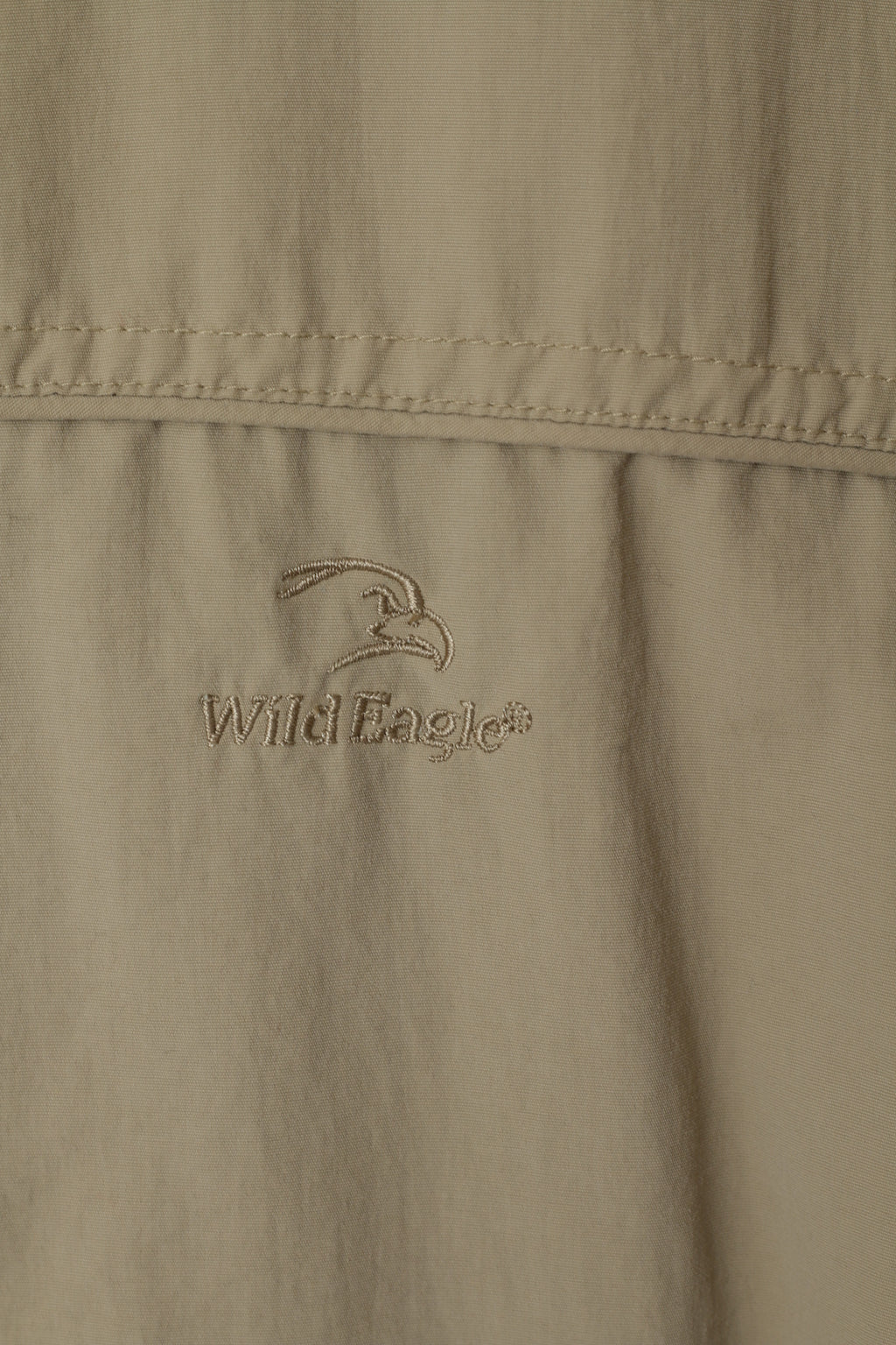Wild Eagle Men XL Jacket Taupe Nylon Waterproof Lighweight Zip Up Classic Top
