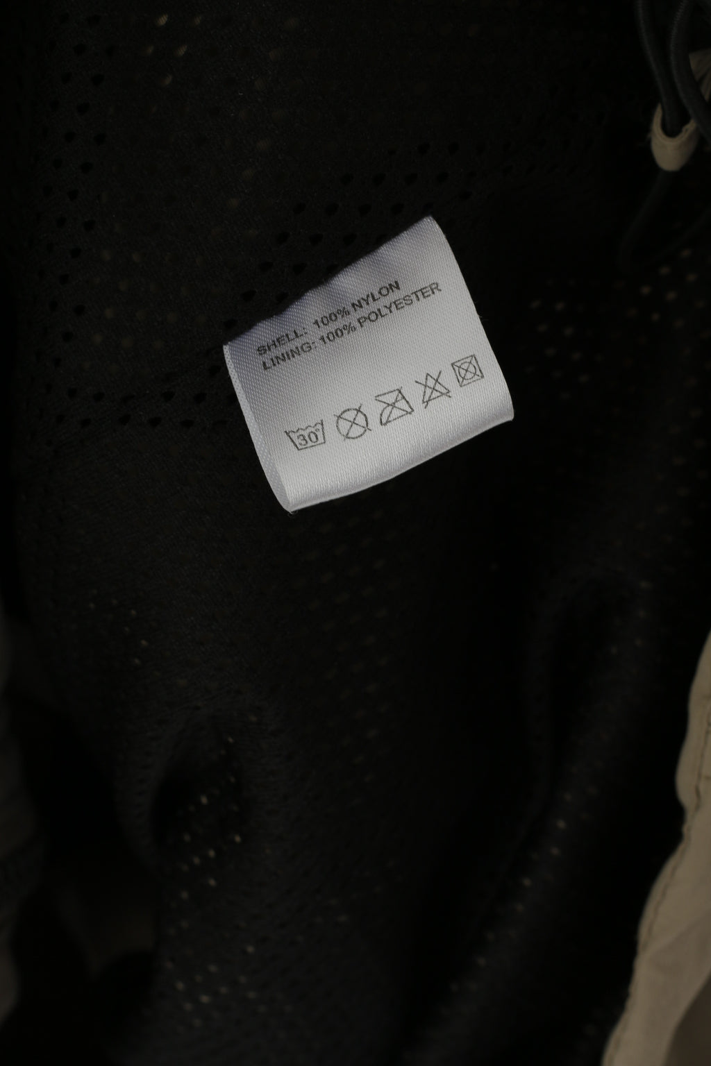 Wild Eagle Men XL Jacket Taupe Nylon Waterproof Lighweight Zip Up Classic Top