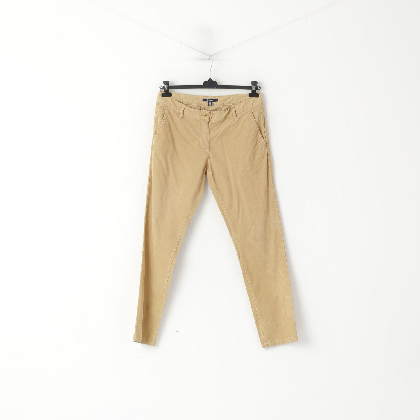 GANT Women 10 14 40 Trousers Camel Cotton Corduroy Classic Pants