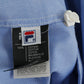New FILA Men XXL Casual Shirt Blue Cotton Pinpoint Stellar Long Sleeve Classic Top