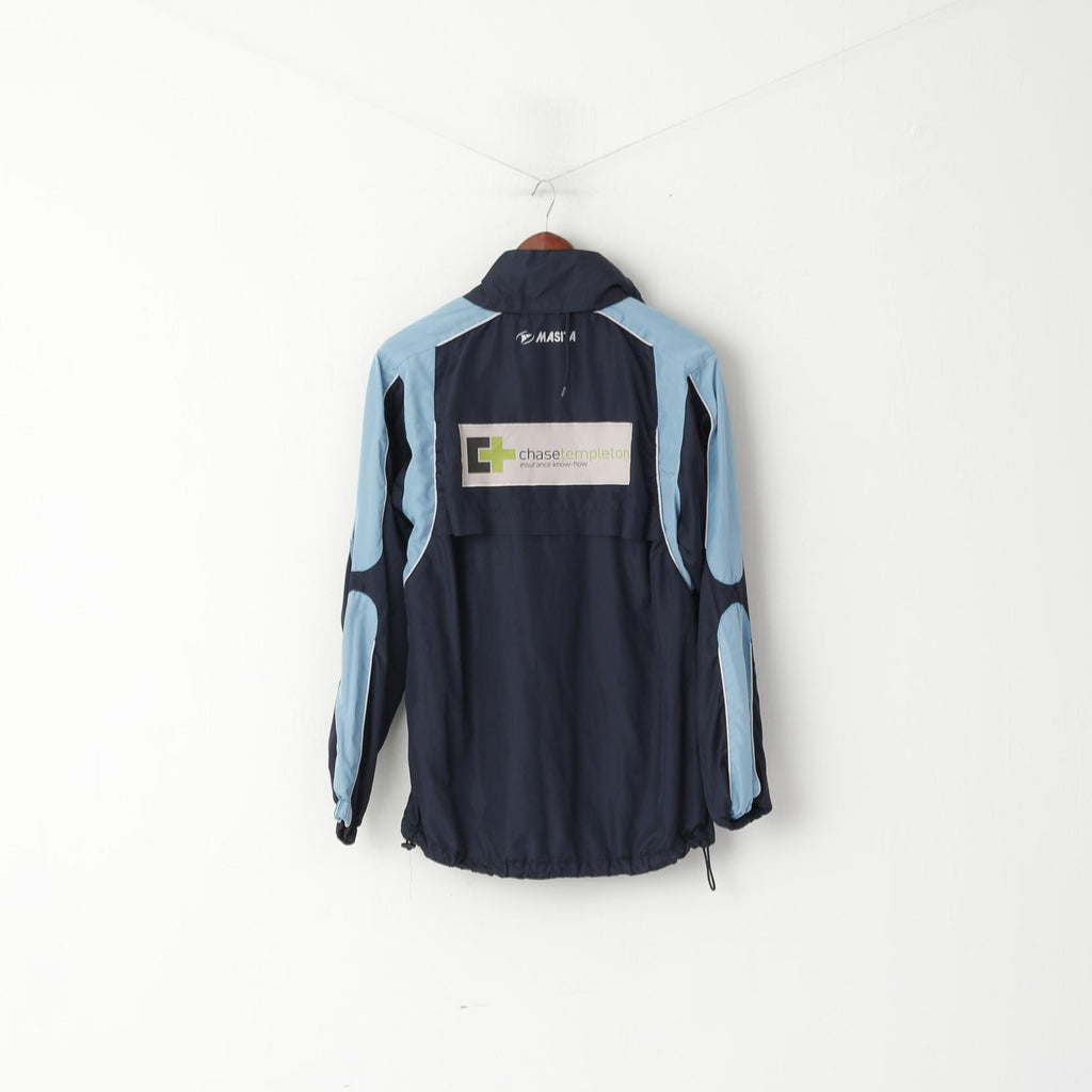 Masita Men S Jacket Navy Walton North End Football Hidden Hood Activewear Top