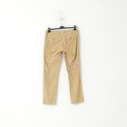 GANT Women 10 14 40 Trousers Camel Cotton Corduroy Classic Pants