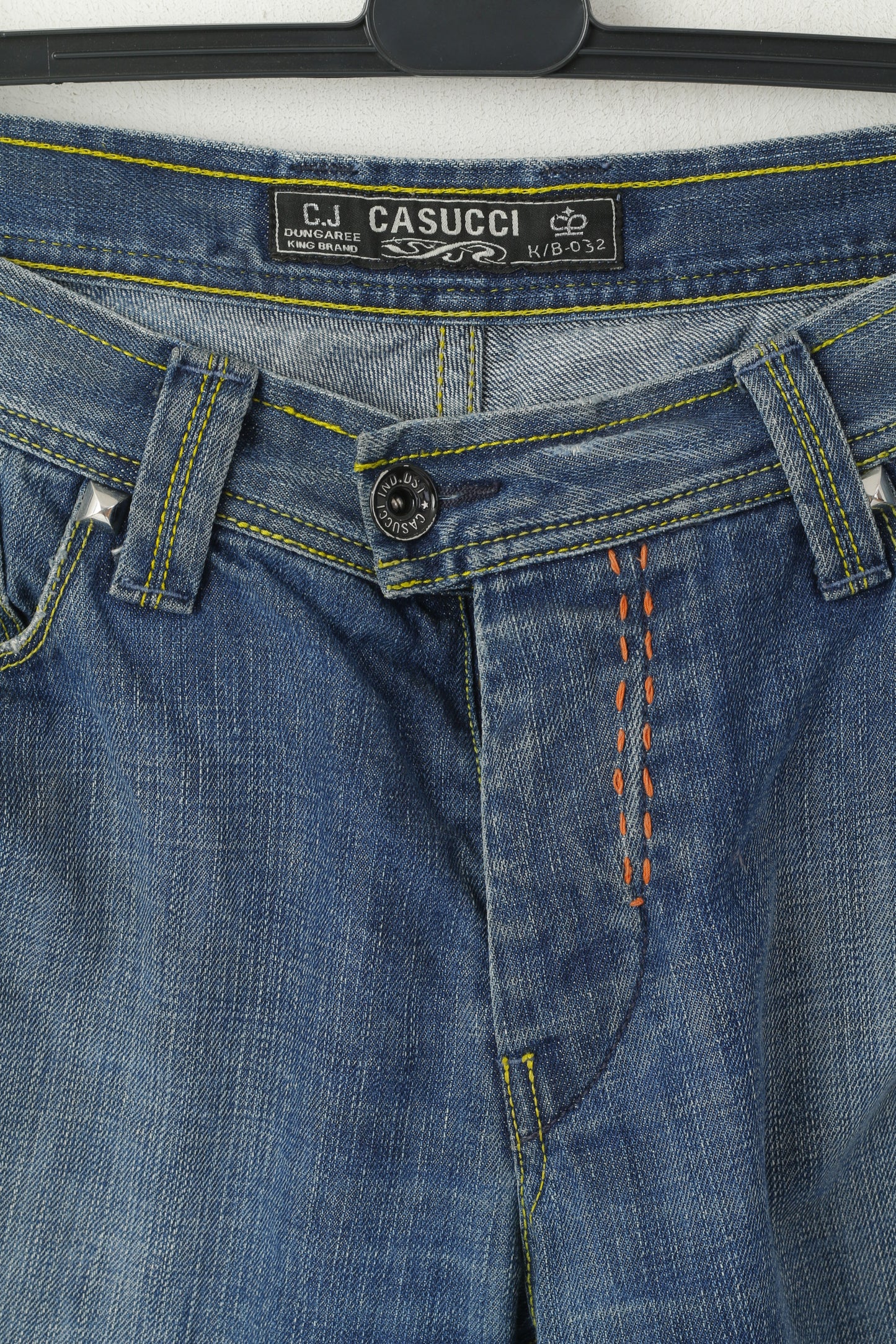Casucci King Jeans Men 36 50 Jeans Trousers Navy Cotton Denim Straight Leg Pants