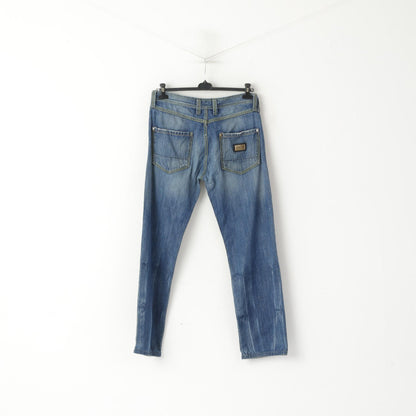 Casucci King Jeans Men 36 50 Jeans Trousers Navy Cotton Denim Straight Leg Pants