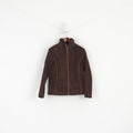 Jack Murphy Femmes 10 S Veste Marron Extérieur Rembourré Zippé Haut Décontracté