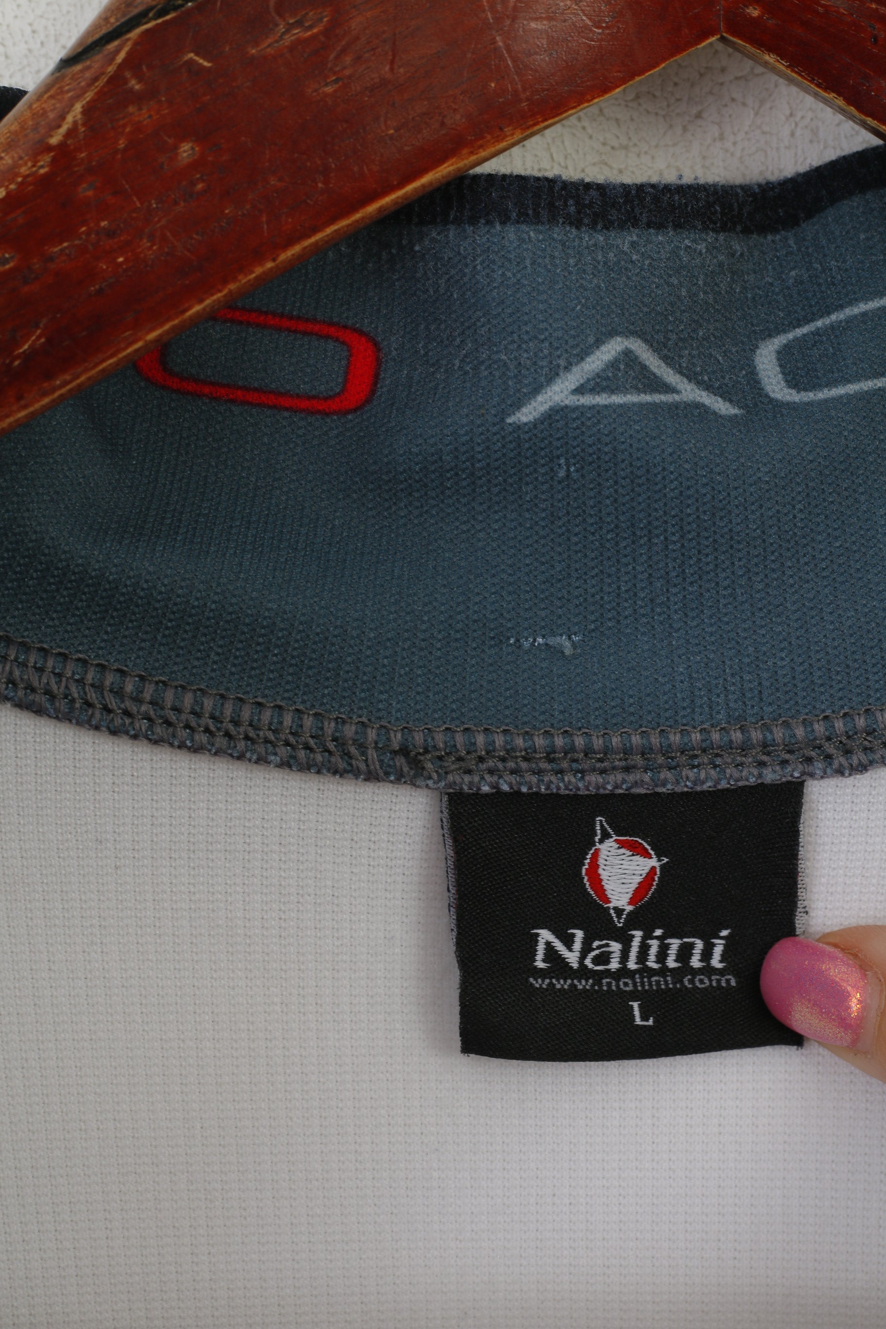 Nalini Hommes L Chemise de Cyclisme Blanc Manches Amovibles Italie Full Zip Bike Pro Wear