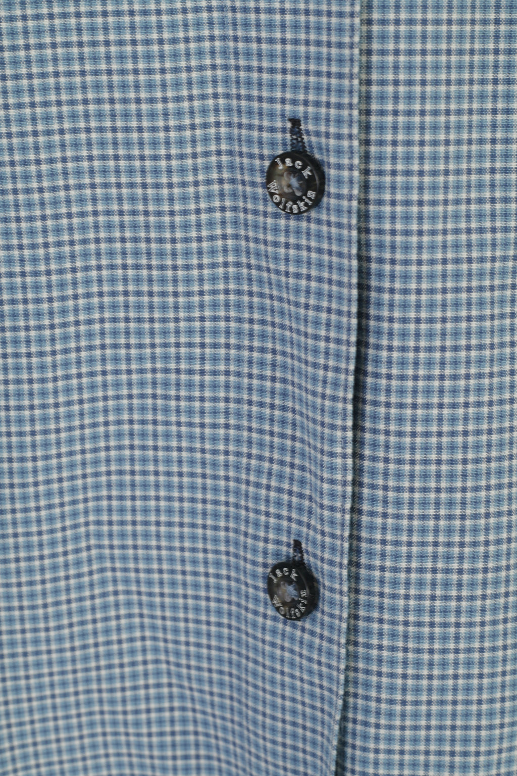 Jack Wolfskin Femmes M Chemise décontractée Bleu Check Vintage Outdoor Sport Top