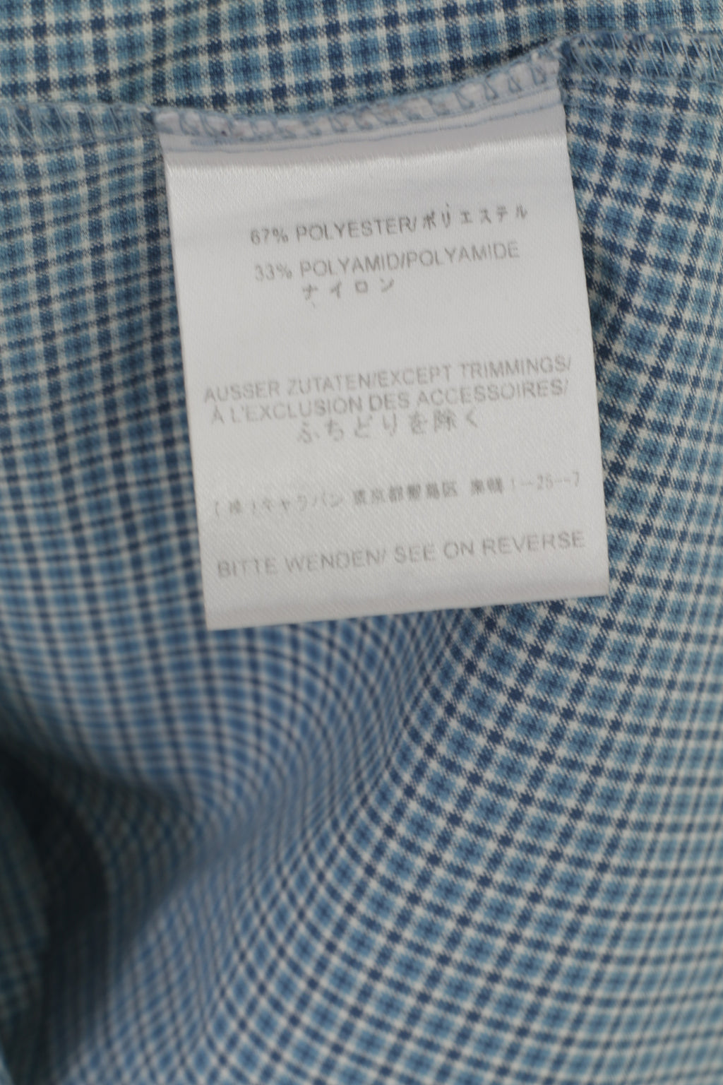 Jack Wolfskin Femmes M Chemise décontractée Bleu Check Vintage Outdoor Sport Top