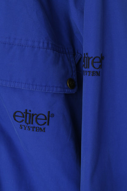 Etirel Le Style Sportif Men M Jacket Blue Cotton Padded Vintage Outdoor Parka