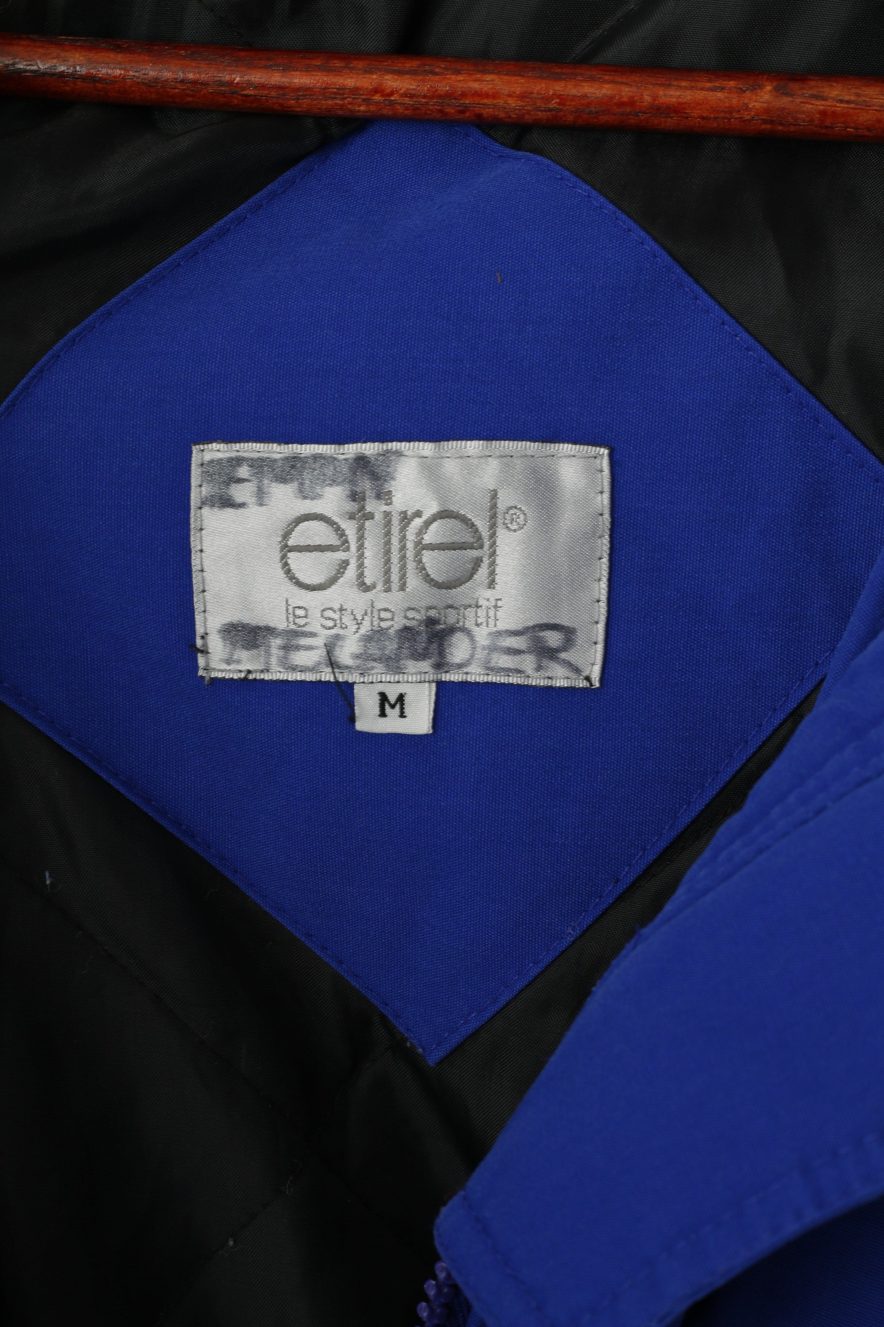 Etirel Le Style Sportif Homme M Veste Bleu Coton Rembourré Vintage Outdoor Parka