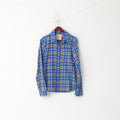 Hollister Men S Casual Shirt Blue Check Cotton Soft Flanel Long Sleeve Top
