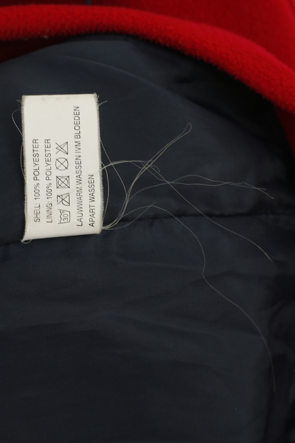 Colorado hommes XXL polaire haut rouge pull Vintage col zippé vêtements de sport sweat