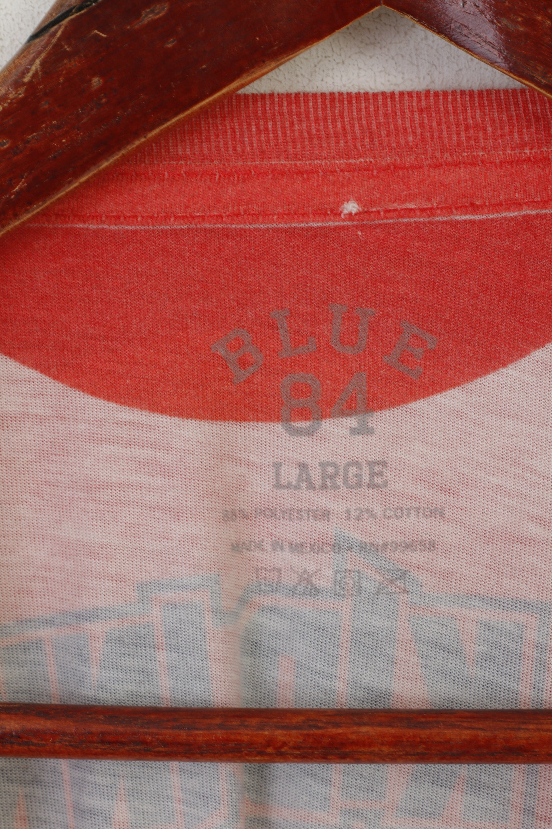 Blue 84 Men L (M) Shirt Red Graphic Kid Ink Full Speed Tour Music Top