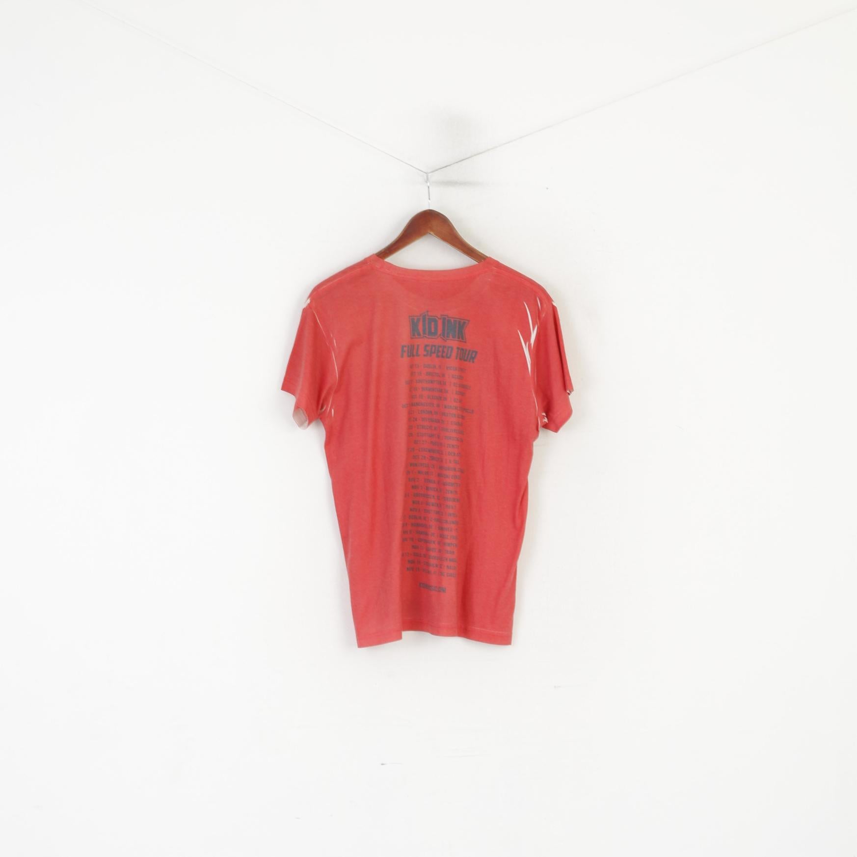 Blue 84 Men L (M) Shirt Red Graphic Kid Ink Full Speed Tour Music Top