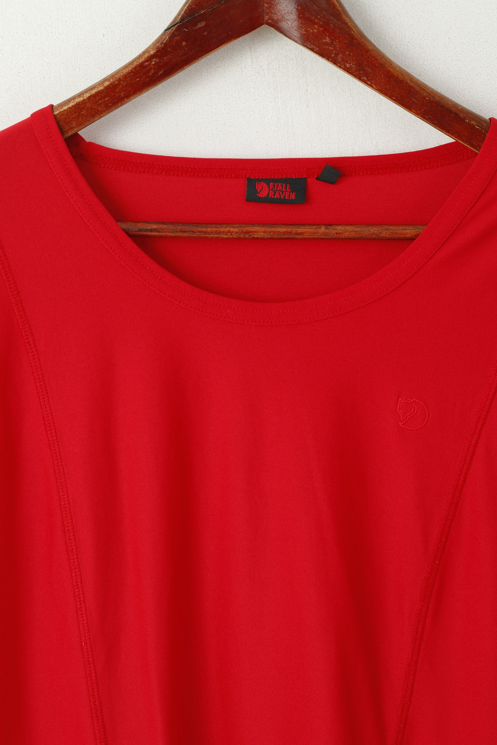 Canotta Fjallraven da donna XXL rossa per abbigliamento sportivo, gilet in maglia girocollo da escursionismo