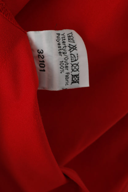 Canotta Fjallraven da donna XXL rossa per abbigliamento sportivo, gilet in maglia girocollo da escursionismo