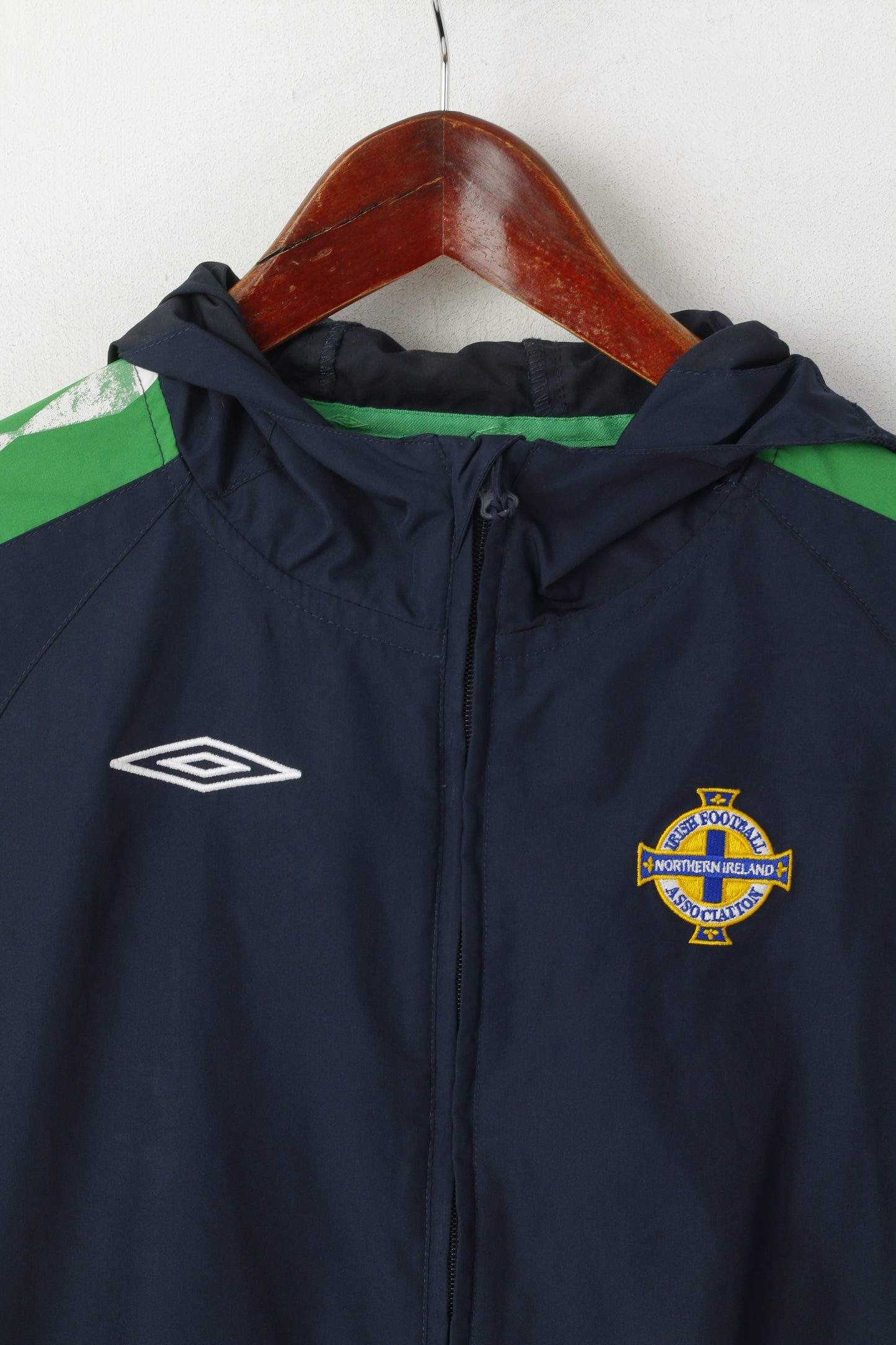 Umbro Garçons XLB 158 Veste Marine Irlande Irish Football Association Zip Up Top