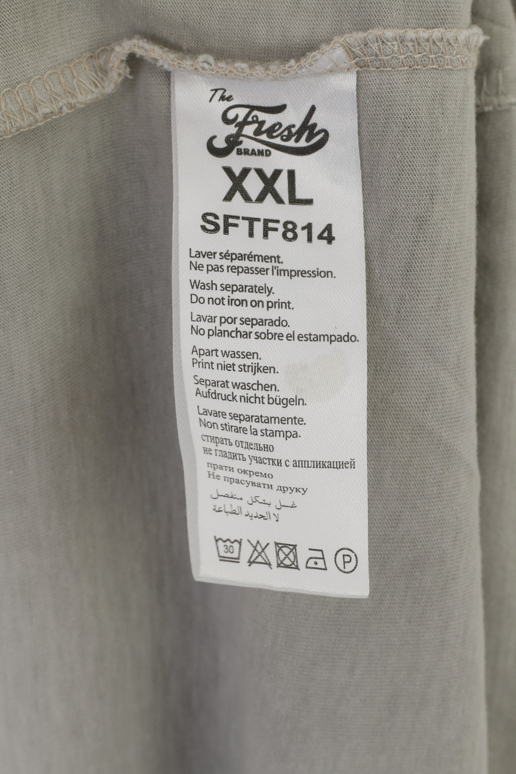 Camicia XXL da uomo di marca fresca Top girocollo elasticizzato con teschio grafico in cotone grigio