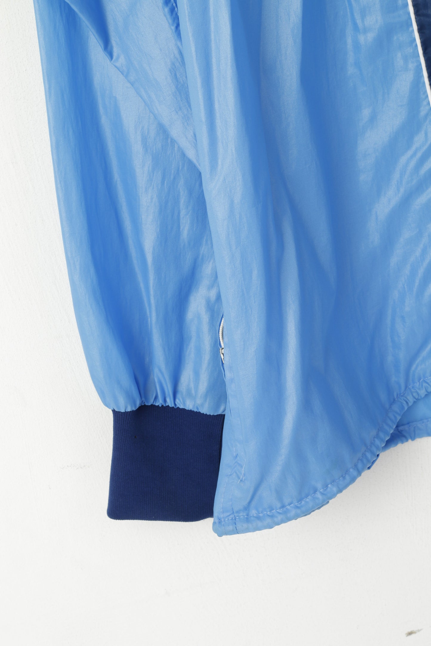 New Line Giacca XL da uomo in nylon blu Danimarca Abbigliamento sportivo con zip intera Top leggero