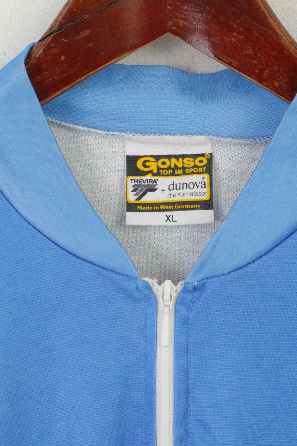 Gonso Chemise de cyclisme XL pour homme Bleu Dunova Trevira Shimano Maillot de vélo