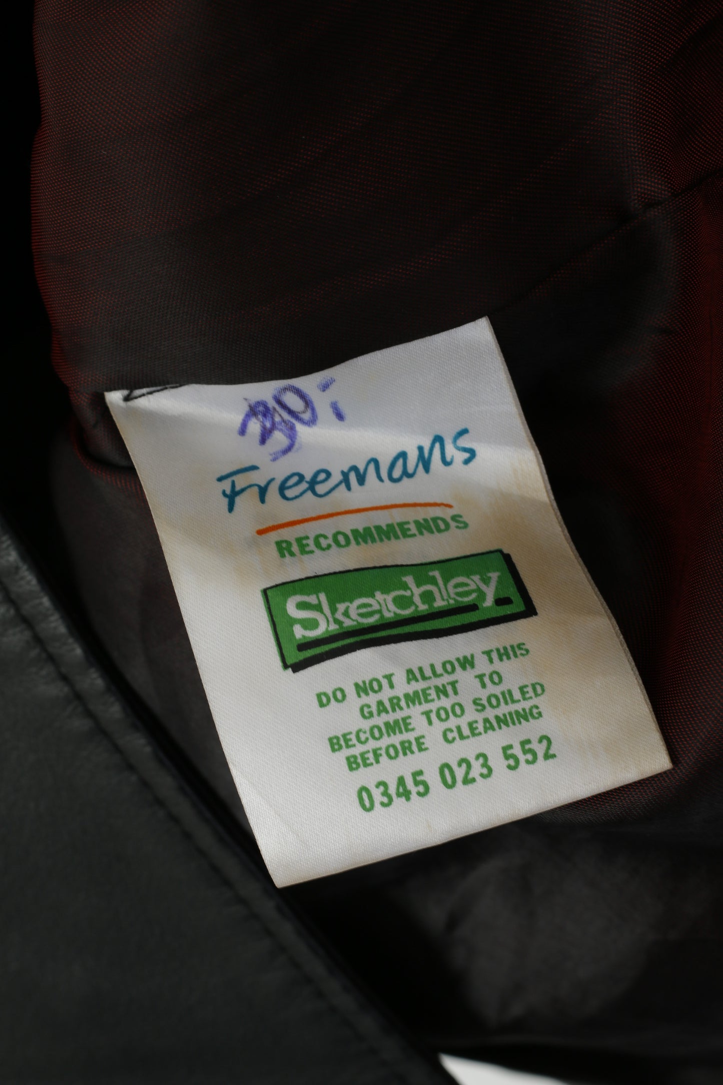Freemans Cappotto da donna 12 S Top classico monopetto in pelle nera