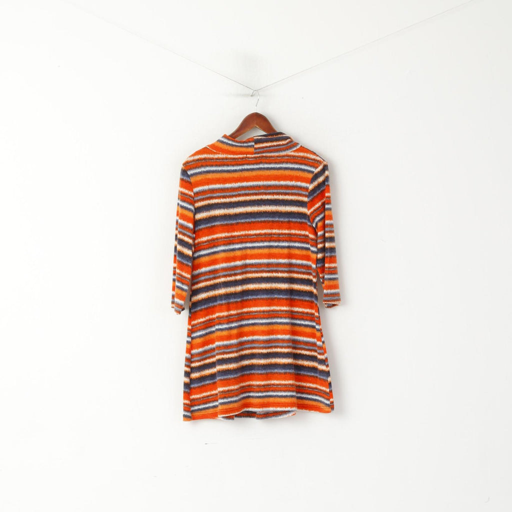 Stella Morgan Femme 12 M Tunique Pull Orange Rayé Manches 7/8 Poches Haut