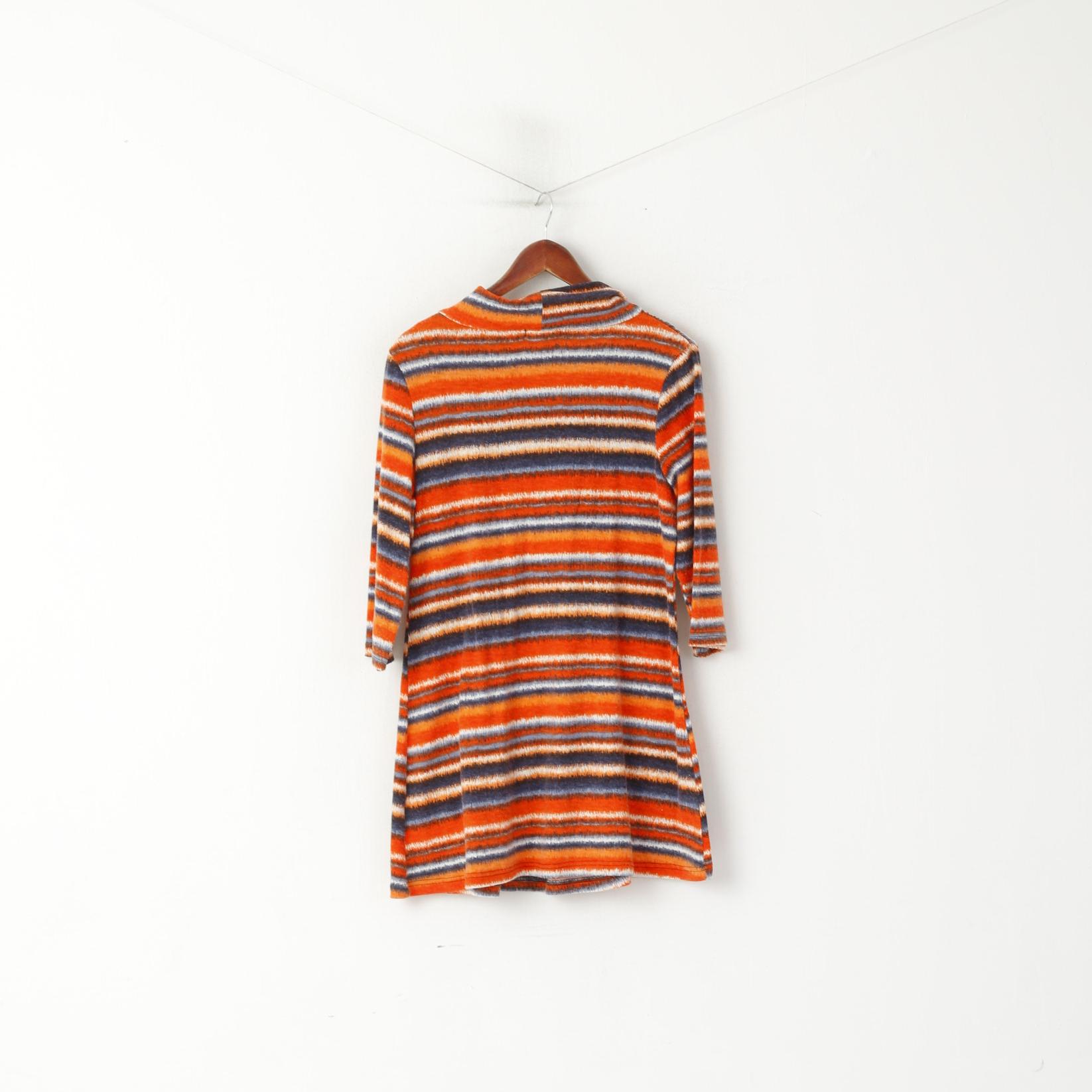 Stella Morgan Femme 12 M Tunique Pull Orange Rayé Manches 7/8 Poches Haut