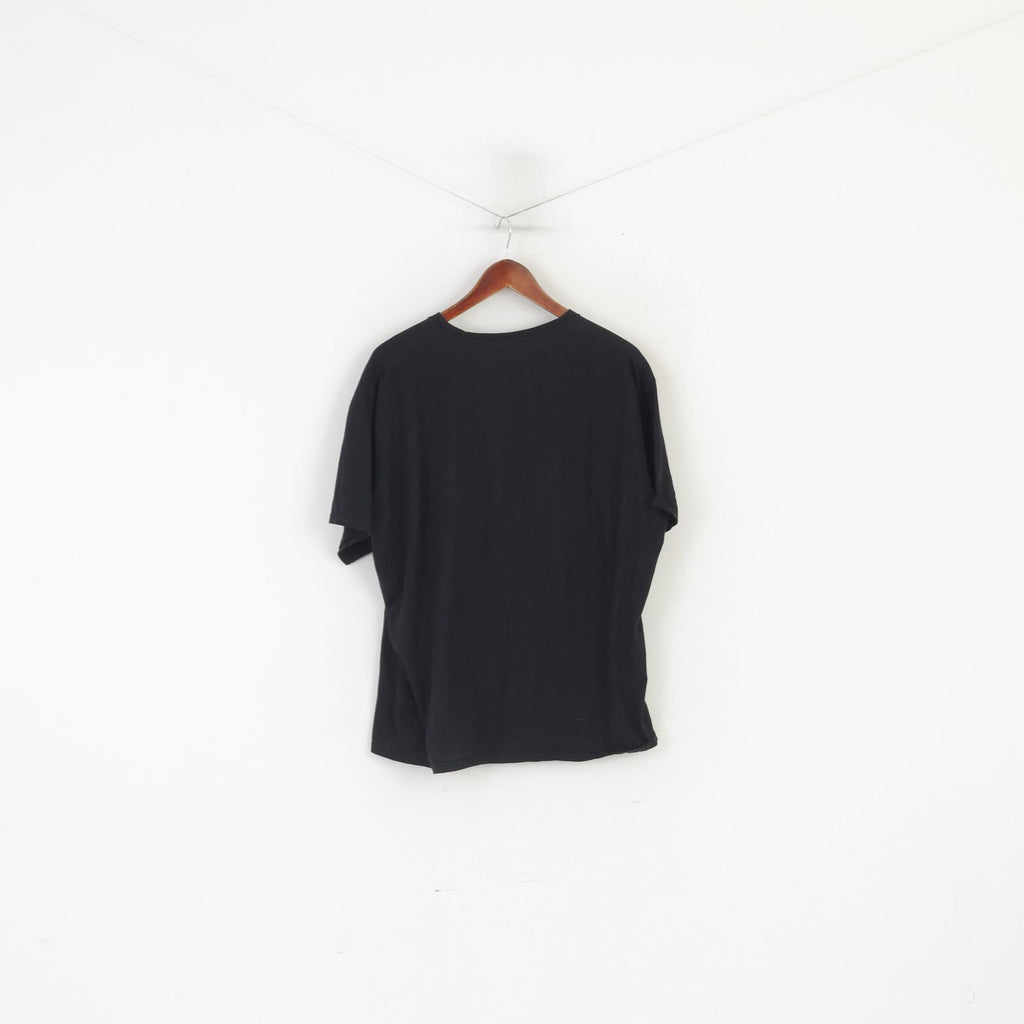 Port & Company Men XL T-Shirt Black Cotton Graphic Level Complete Game Top