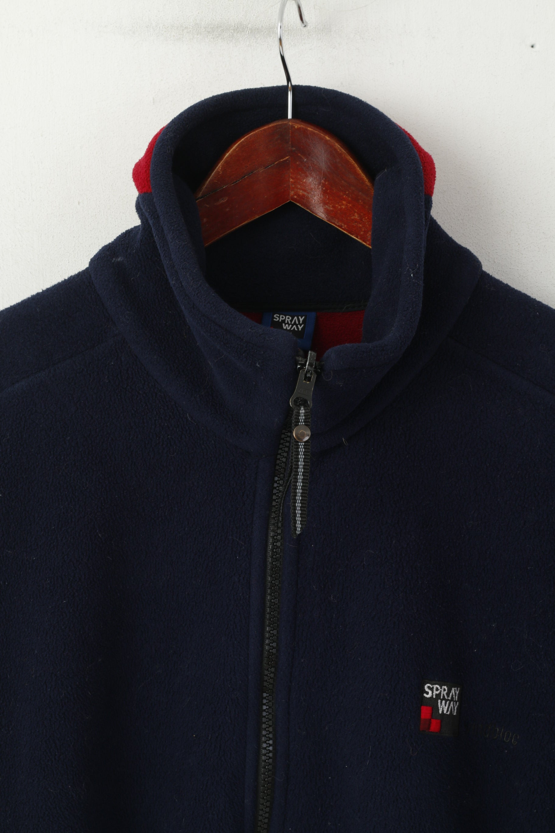 Sprayway Men S Fleece Top Navy Vintage Activewear Outdoor Sweatshirt Top