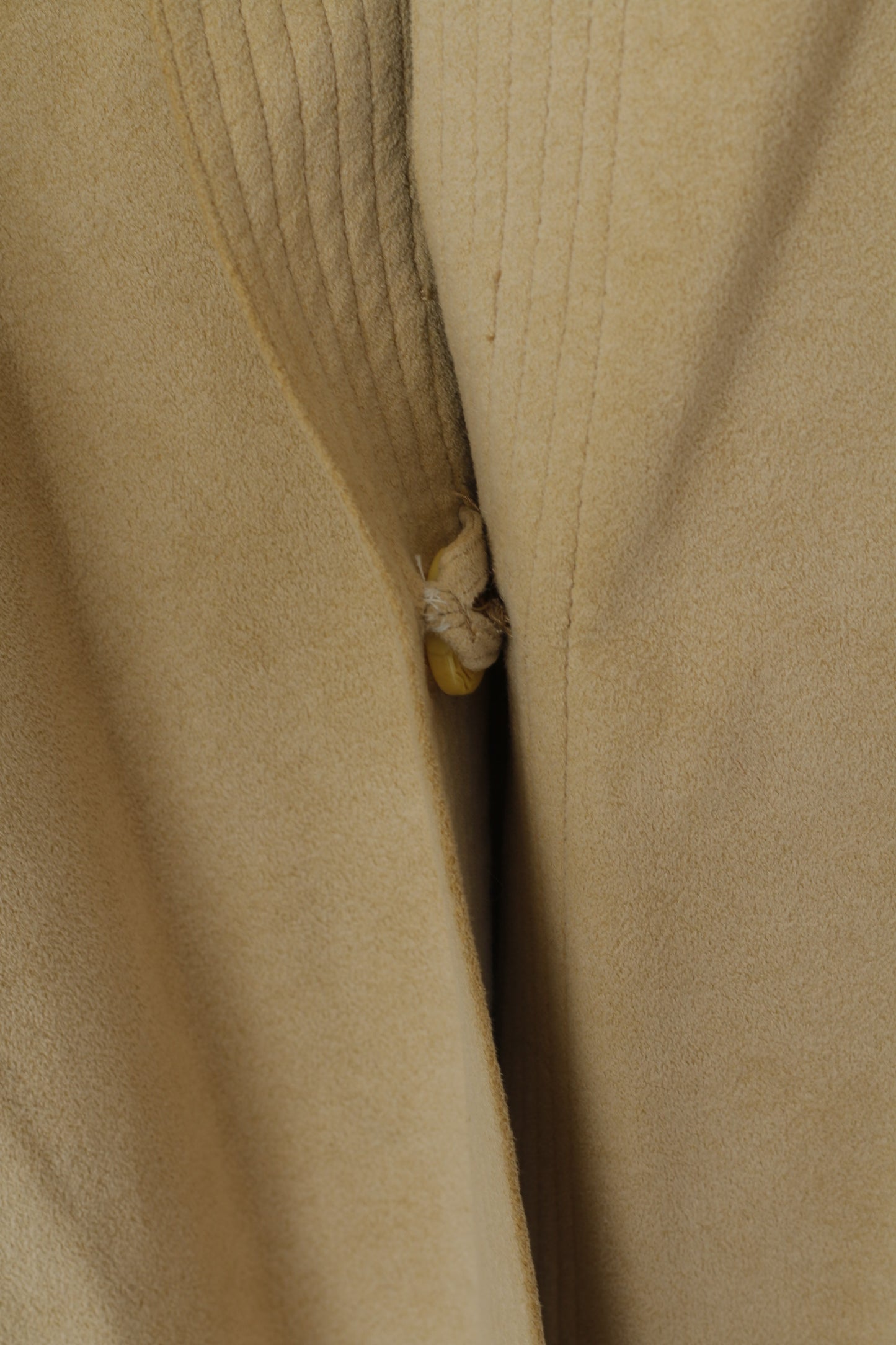 Bartsons Women 14 42 Blazer Beige Thin Suede Imitation One Button Jacket