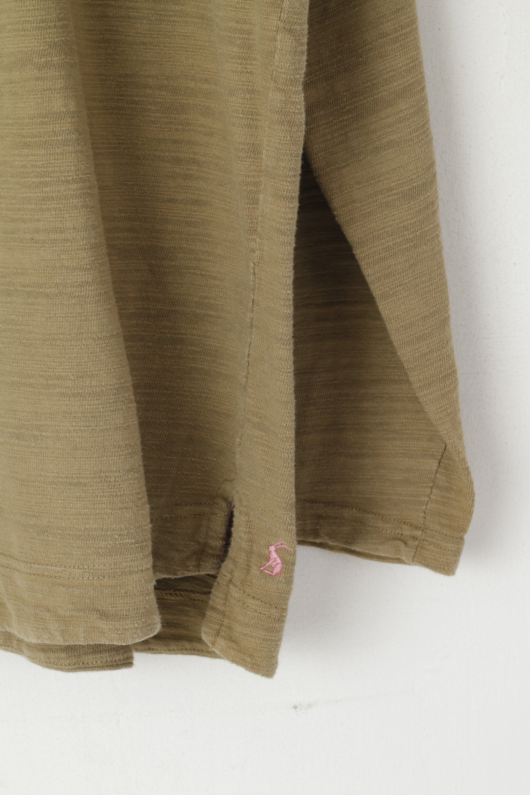 Felpa Tom Joule da donna 12 M. Top sportivo in morbido cotone con zip e collo kaki