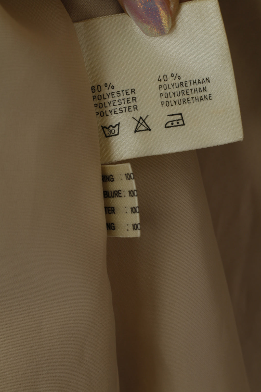 Bartsons Femmes 14 42 Blazer Beige Mince Daim Imitation Veste à Un Bouton