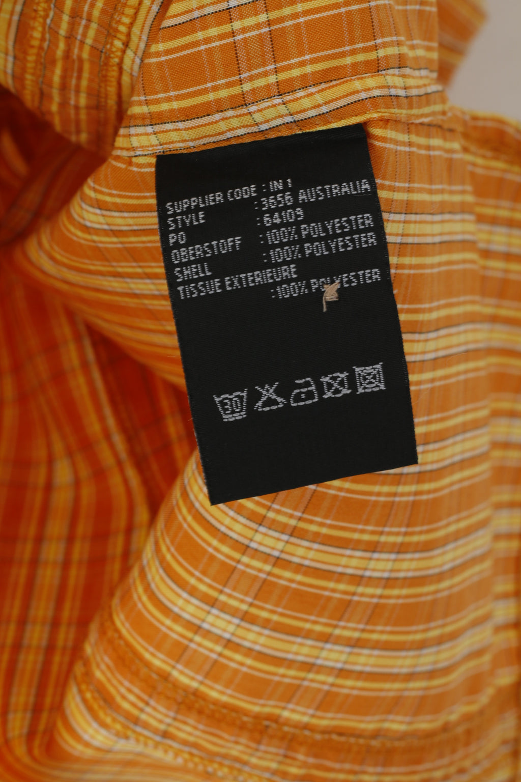 Schoffel Femme 42 L Chemise décontractée Orange à carreaux Outdoor Vintage Mountain Top