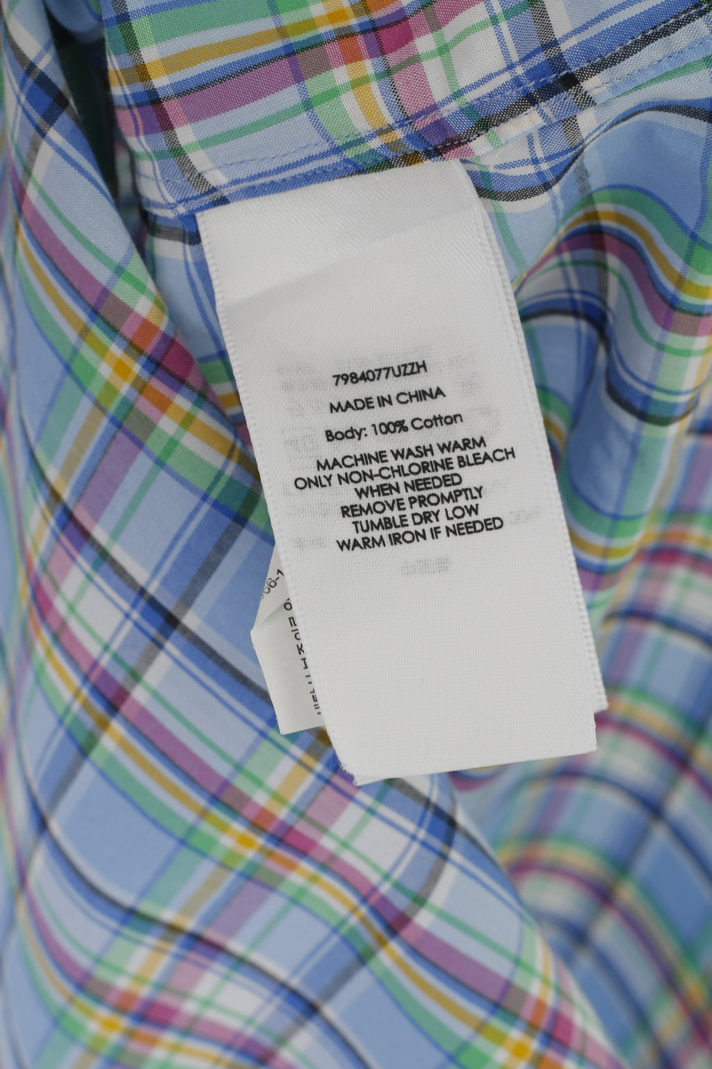 Ralph Lauren Men M Casual Shirt Blue Check Cotton Custom Fit Short Sleeve Top