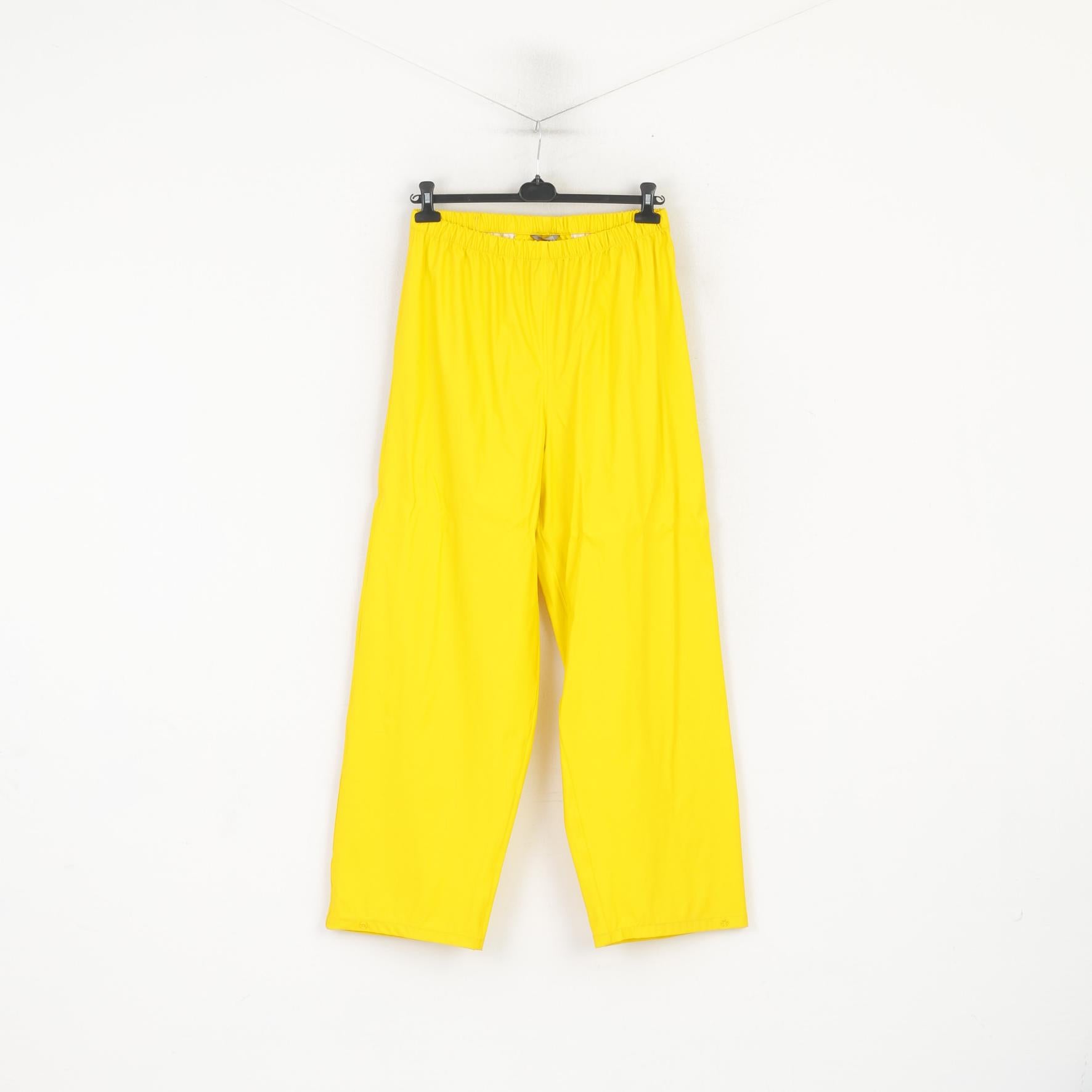 Base Camp Men L Pantalon Pantalon imperméable de randonnée en plein air en polyuréthane jaune