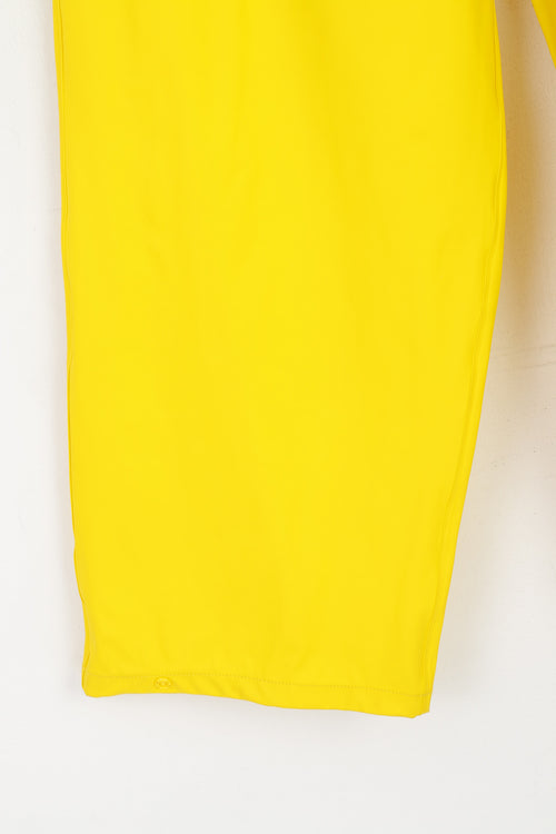 Base Camp Men L Pantalon Pantalon imperméable de randonnée en plein air en polyuréthane jaune