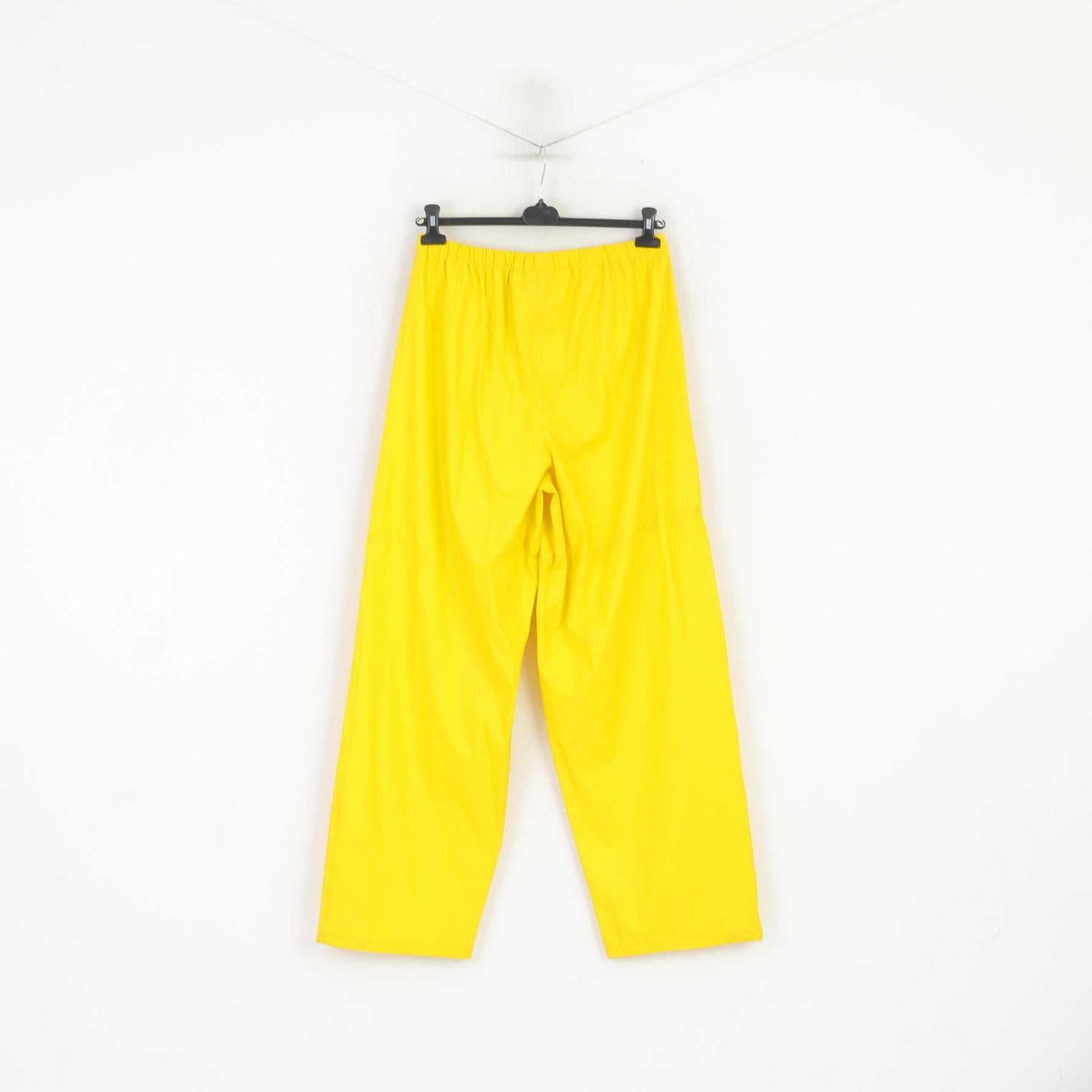 Base Camp Men L Pantalon Pantalon imperméable de randonnée en plein air en polyuréthane jaune
